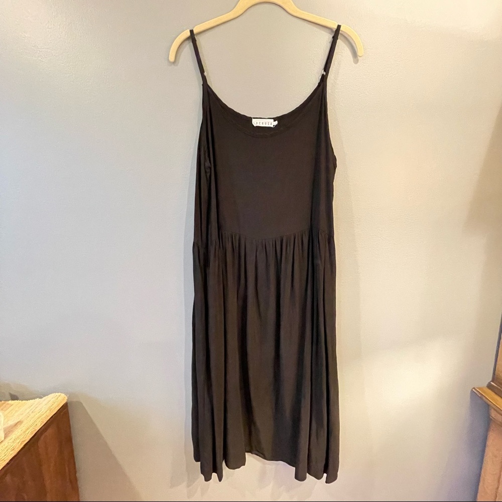 LACAUSA Black sleeveless dress, size large